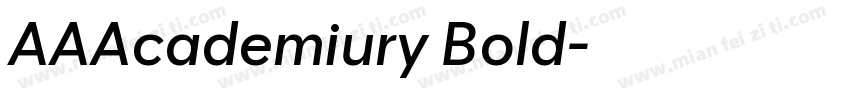 AAAcademiury Bold字体转换